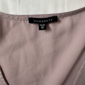 Dynamite V-Neck Lilac Blouse - XS